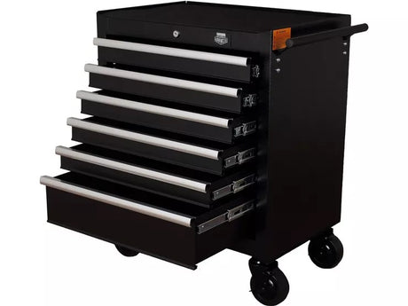 Halfords Advanced Garage Workshop Soft Close 6 Drawer Tool Cabinet - Black