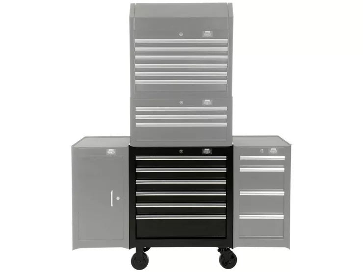 Halfords Advanced Garage Workshop Soft Close 6 Drawer Tool Cabinet - Black