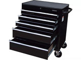 Halfords 5 Drawer Tool Cabinet 679 x 689 x 461mm Max 125kg - Black