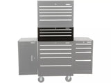 Halfords Garage Workshop Key Lock Tool Storage 3 Drawer Middle Chest - Black