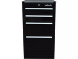 Halfords 4 Drawer Garage Tool Storage Side Cabinet with Key Lock - Black