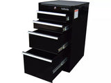 Halfords 4 Drawer Garage Tool Storage Side Cabinet with Key Lock - Black