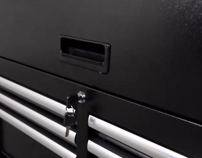 Halfords Advanced 36" Soft Close 6 Drawer Tool Top Chest - Black