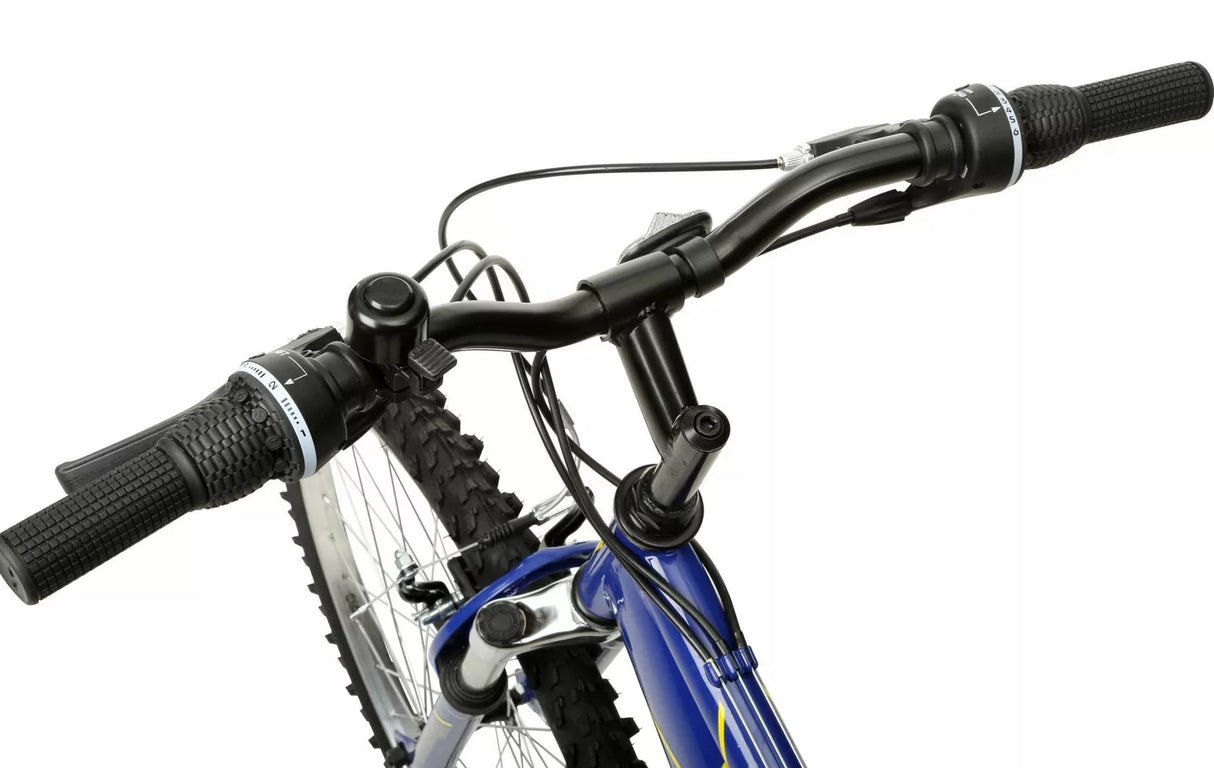 Indi FS 1 Mens MTB 18-Speed Full Suspension Mountain Bike - Blue Medium 18''