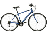 Apollo Transfer Men's 18 Gears V-Brake Alloy Hybrid Bike - 21" Large - Blue