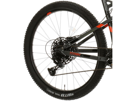 Carrera Titan X Mens Full Suspension 12-Speed Mountain Bike - Grey - Large A