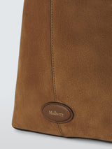 Mulberry Women's Eliza Suede Leather Turn Lock Plain Tote Bag - Vintage Oak