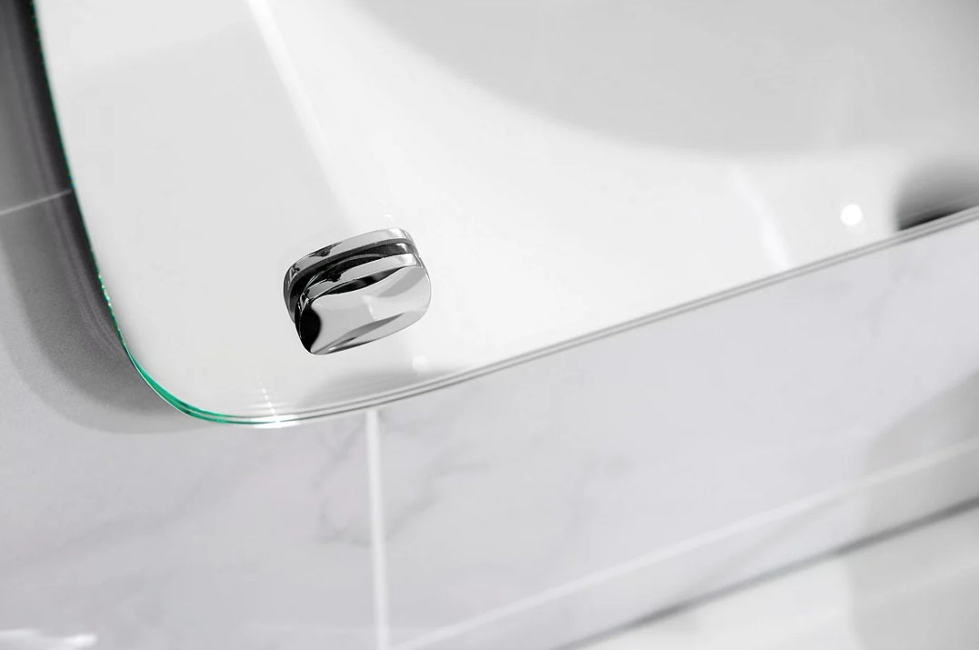 Robert Welch Burford Bathroom Wall Mounted Mirror - H50 x W70cm