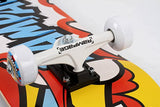 Rampage Comic Blue Complete Beginner Skateboard - 31" x 8" Inch