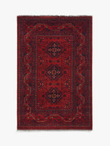 Gooch Luxury Hand Knotted Khal Mohammadi 100% Wool Rug L95 x W145cm - Red - Kazoop 