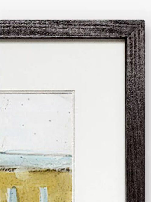 LS Lowry Going To Work 1959 Framed Print & Mount - 62.3 x 80.2cm - Kazoop 