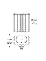 John Lewis Dazzle Dimmable Crystal Mirrored Wall Light Clear H21.6xW18xD11cm