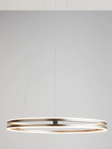 John Lewis No.209 LED Double Hoop Dimmable Ceiling Light - Matt Nickel