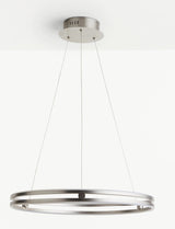 John Lewis No.209 LED Double Hoop Dimmable Ceiling Light - Matt Nickel