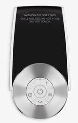 John Lewis Tall Tower Fan Heater with 3 Heat Settings - Black/White