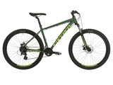 Carrera Vengeance Mens 16-Speed Disc Brake Mountain Bike - Green - Small