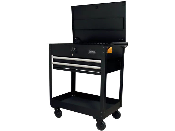 Halfords Advanced 2 Drawer Tool Trolley 71.1x44.4x72.8cm - Black