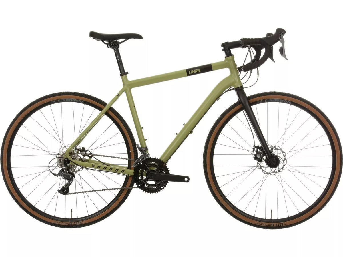 Voodoo Limba 27.5in-Wheel 16-Speed Unisex Adventure Bike Medium Olive/Green