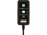 Halfords Smart Motorcycle Bike 6/12V 1A Intelligent Battery Charger - Black - Kazoop 
