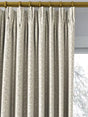 John Lewis Ivy Leaf Pair Lined Pencil Pleat Curtains 228 x 228cm - Putty - Kazoop 