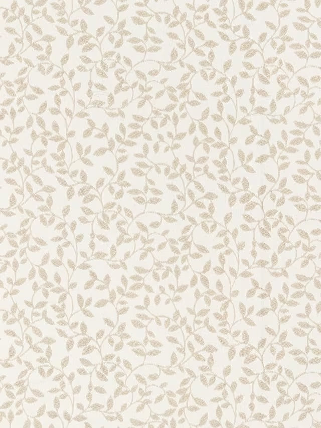 John Lewis Ivy Leaf Pair Lined Pencil Pleat Curtains 228 x 228cm - Putty - Kazoop 