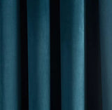 John Lewis Velvet Pair Lined Eyelet Curtains W167 x Drop 228cm - Teal