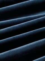 John Lewis Velvet Pair Lined Eyelet Curtains W228 x Drop 182cm - Navy Blue