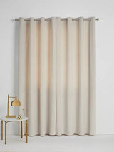 John Lewis Velvet Pair Lined Eyelet Curtains W228 x Drop 228cm - Champagne - Kazoop 