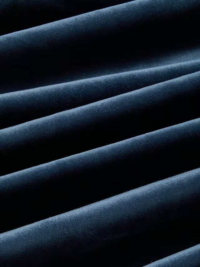 John Lewis Polyester Velvet Pair Lined Eyelet Curtains W167 x D274cm - Navy