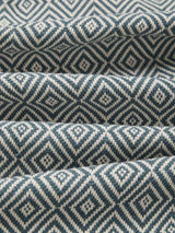 John Lewis Diamond Lined Pencil Pleat Curtains W228 x D274cm - Indian Blue