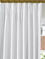 John Lewis Textured Weave Polyester Pair Blackout W167 x Drop 274cm - White - Kazoop 