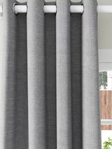 John Lewis Textured Weave Recycled Eyelet Curtains W228 x Drop 228cm - Storm - Kazoop 
