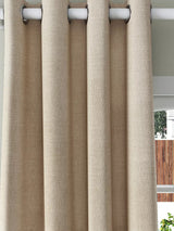 John Lewis Textured Weave Pair Lined Eyelet Curtains 167 X 274 cm - Natural