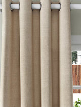 John Lewis Pair Blackout Lined Eyelet Curtains W228 x Drop182cm - Natural