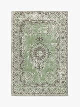 John Lewis Jaipur Traditional Rug - L180 x W120 cm - Dusty Green - Kazoop 