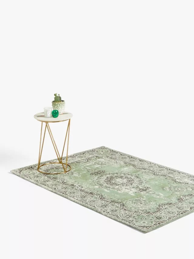 John Lewis Jaipur Traditional Rug - L180 x W120 cm - Dusty Green - Kazoop 
