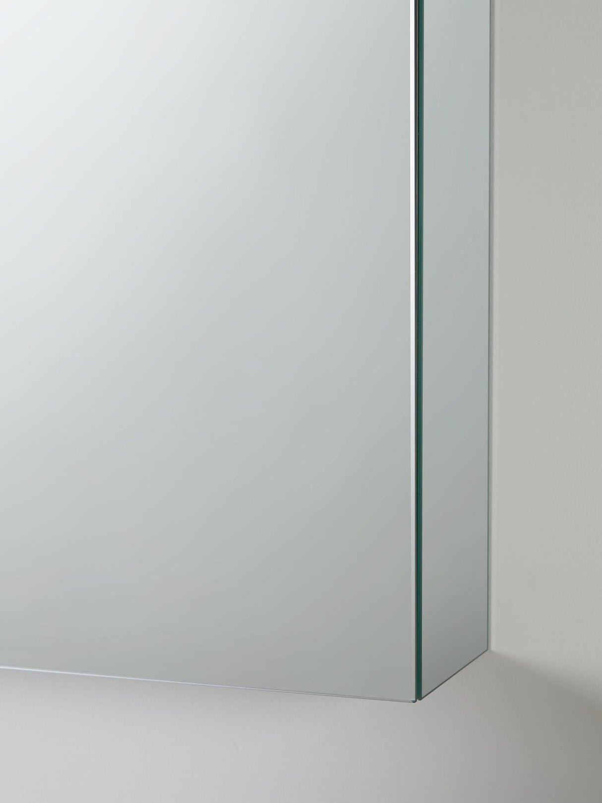 John Lewis Assembled Single Mirror-Sided Bathroom Cabinet H65xW45xD13.5cm