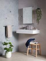 John Lewis Assembled Single Mirror-Sided Bathroom Cabinet H65xW45xD13.5cm