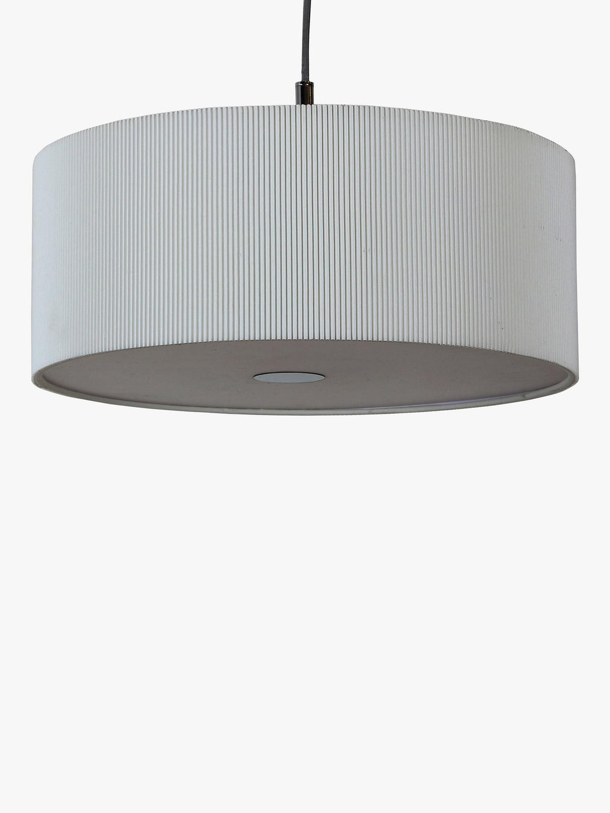 John Lewis Micropleated Diffuser Hanging Pendant Ceiling Light - White