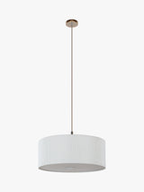 John Lewis Micropleated Diffuser Hanging Pendant Ceiling Light - White