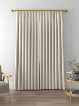 John Lewis Cotton Slub Lined Pencil Pleat Curtains W167 x Drop 228cm Putty