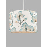 Harlequin Kienze Cotton Floral Modern Drum Lampshade H27 x Dia.40cm - Teal