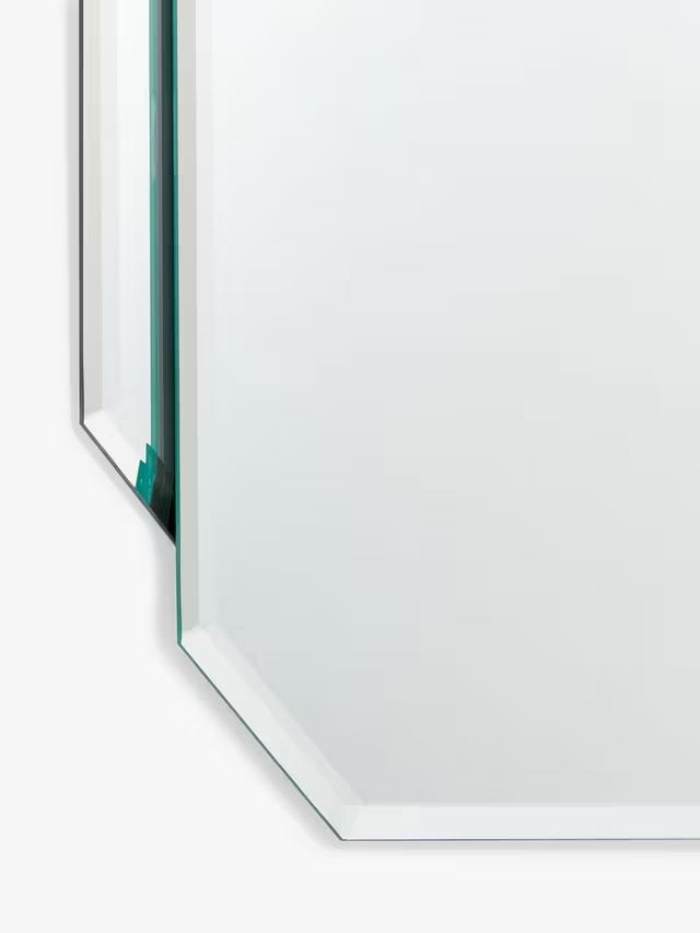 John Lewis Art Deco Decorative Bathroom Wall Mirror - Medium 70 x 50cm