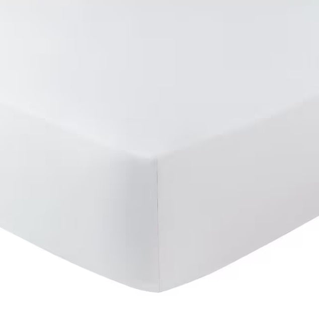 John Lewis The Ultimate Collection Cotton White Deep Fitted Sheet - Double - Kazoop 