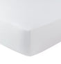John Lewis The Ultimate Collection Cotton White Deep Fitted Sheet - Double - Kazoop 