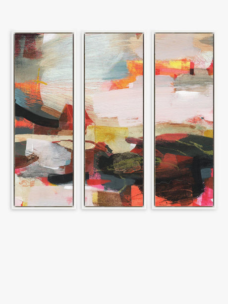 Alice Sheridan 'Contemporary Sequence' Framed Canvas Set of 3 - 94 x 34cm