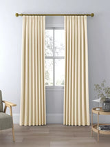 John Lewis Textured Weave Polyester Pair Curtains W228 x Drop 228cm - Cream
