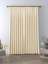 John Lewis Textured Weave Polyester Pair Curtains W228 x Drop 228cm - Cream