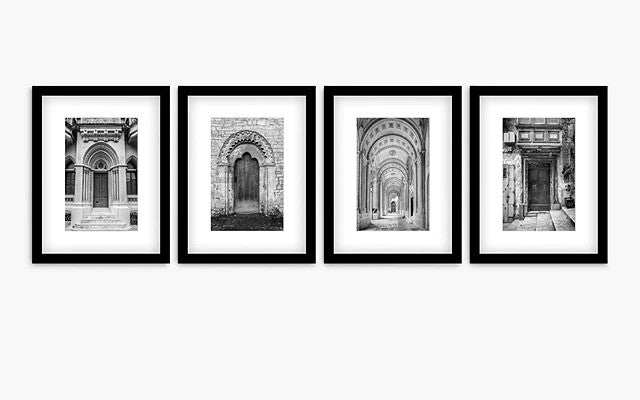 John Lewis Assaf Frank Architectural Doorways Framed Print & Mount Set of 4
