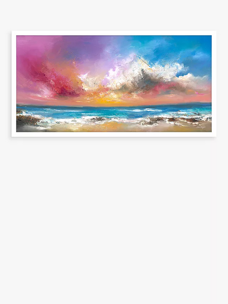 Anna Schofield - 'Follow Your Heart' Embellished Framed Print 64.5 x 124.5cm - Kazoop 